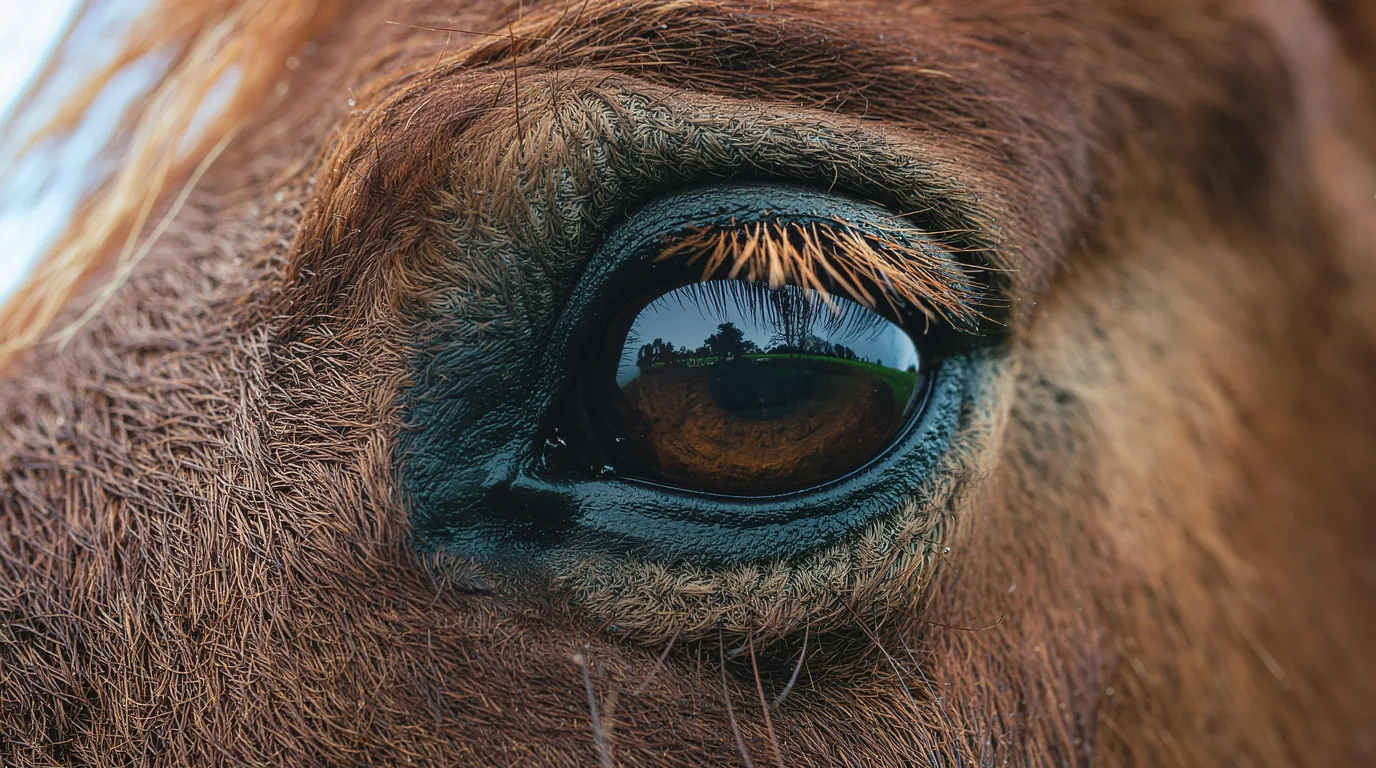 Un regard de cheval au Élevage du Coutillas, Feuillade